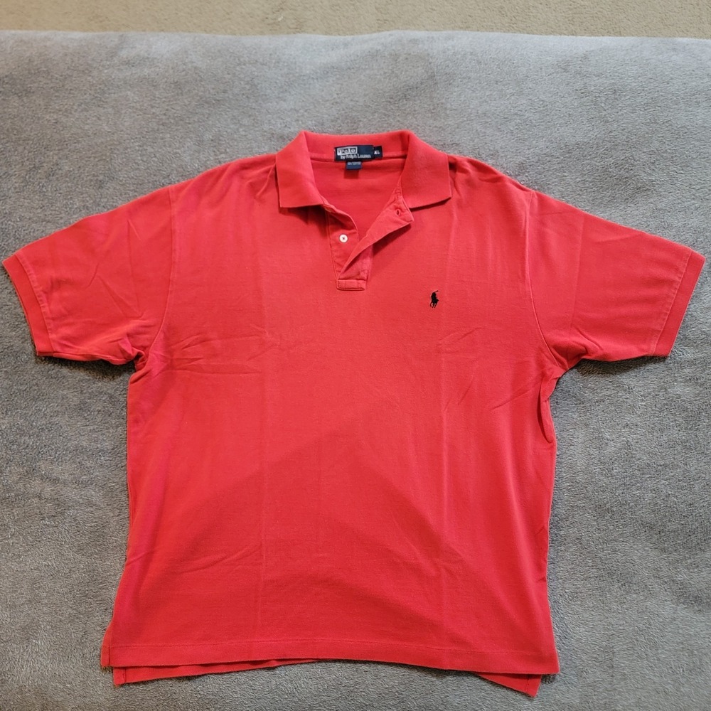 Polo by Ralph Lauren Men's Red‎ Short Sleeve Polo Size XL